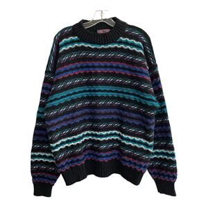 Vintage Concrete Mix Sweater Large 80s 90s COOGI STYLE Cosby Biggie Smalls